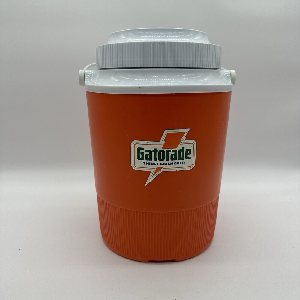 Gatorade Thirst Quencher Model 1503 Orange 1 Gallon Drink Cooler Screw Top Lid